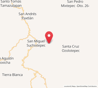 Map of San Marcial Ozolotepec, Oaxaca