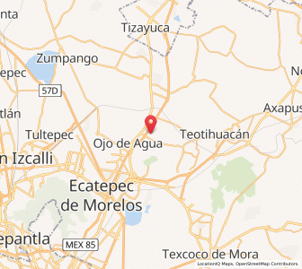 Map of San Martín Azcatepec, México