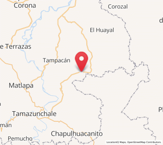 Map of San Martín Chalchicuautla, San Luis Potosí