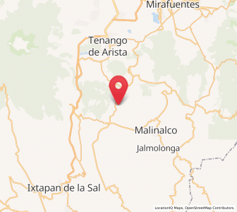 Map of San Martín Coapaxtongo, México
