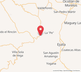 Map of San Martín Lachila, Oaxaca