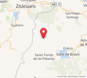 Map of San Martín Ocoxochitepec (San Martín), México