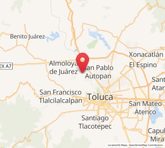 Map of San Martín Toltepec, México