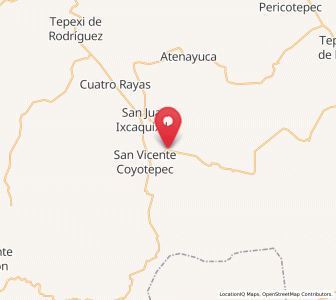 Map of San Mateo Zoyamazalco, Puebla