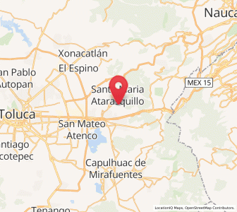 Map of San Miguel Ameyalco, México