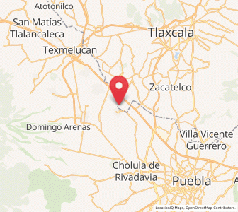 Map of San Miguel Analco, Puebla