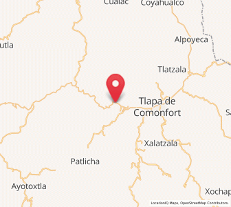 Map of San Miguel Axoxuca, Guerrero