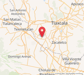 Map of San Miguel del Milagro, Tlaxcala