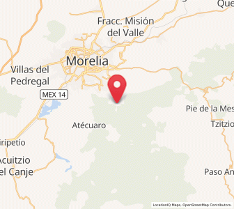 Map of San Miguel del Monte, Michoacán