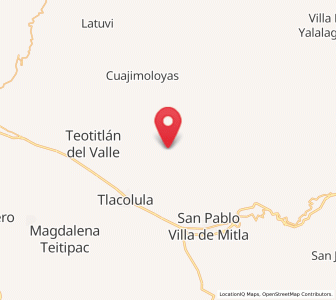 Map of San Miguel del Valle, Oaxaca