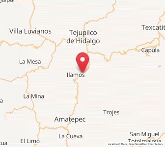 Map of San Miguel Ixtapan, México