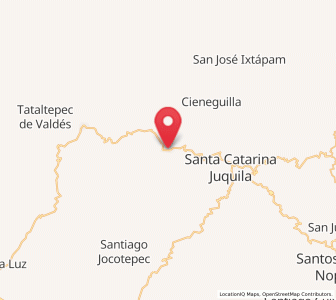 Map of San Miguel Panixtlahuaca, Oaxaca