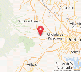 Map of San Miguel Papaxtla, Puebla