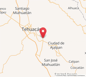 Map of San Miguel, Puebla