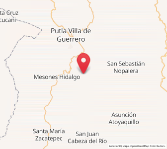 Map of San Miguel Reyes, Oaxaca