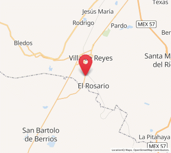 Map of San Miguel, San Luis Potosí