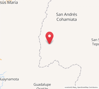 Map of San Miguel (San Miguel Huaixtita), Jalisco