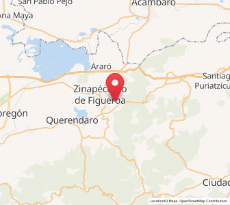 Map of San Miguel Taimeo, Michoacán