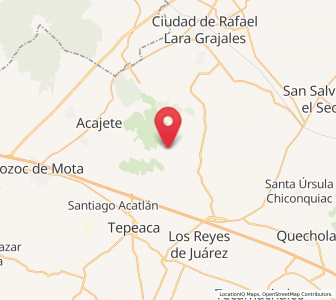 Map of San Miguel, Puebla