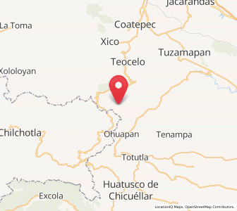 Map of San Miguel Tlapéxcatl, Veracruz