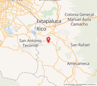 Map of San Pablo Atlazalpan, México
