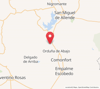 Map of San Pablo, Guanajuato