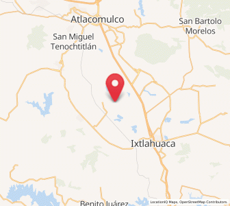 Map of San Pablo de los Remedios, México