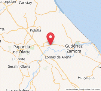 Map of San Pablo, Veracruz
