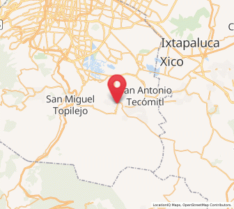 Map of San Pedro Atocpan, Mexico City