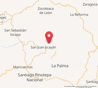 Map of San Pedro Atoyac, Oaxaca