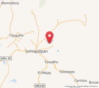 Map of San Pedro Capula, Hidalgo