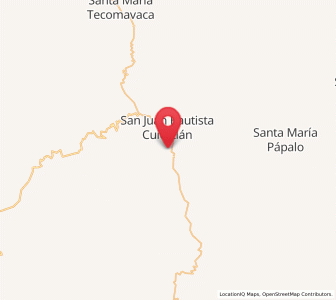 Map of San Pedro Chicozapotes, Oaxaca