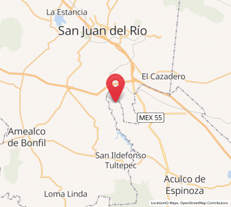 Map of San Pedro Denxhi Centro, México