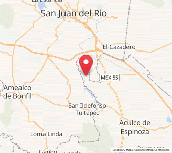 Map of San Pedro Denxhi Segundo Cuartel, México