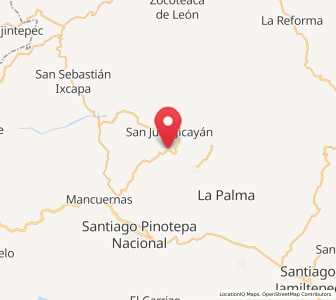 Map of San Pedro Jicayán, Oaxaca