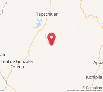 Map of San Pedro Ocotlán, Zacatecas