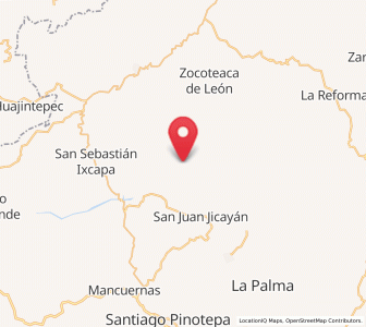 Map of San Pedro Tulixtlahuaca, Oaxaca