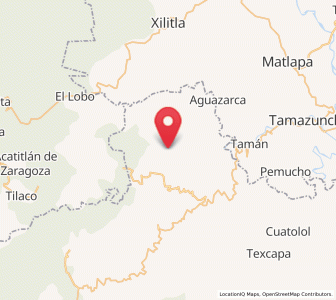 Map of San Pedro Xochicuaco, Hidalgo