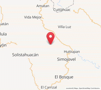 Map of San Rafael, Chiapas