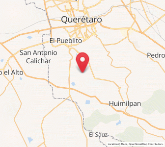 Map of San Rafael, Querétaro