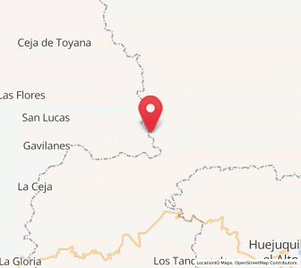 Map of San Rafael de las Tablas, Zacatecas