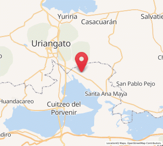 Map of San Rafael del Carrizal, Michoacán