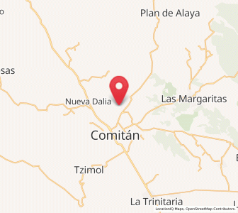 Map of San Rafael Jocom, Chiapas