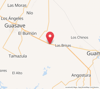 Map of San Rafael, Sinaloa