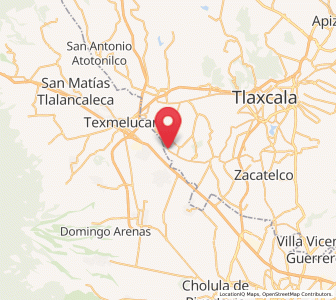 Map of San Rafael Tenanyecac, Tlaxcala