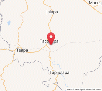 Map of San Ramón, Tabasco