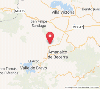 Map of San Sebastián el Grande, México
