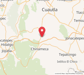 Map of San Vicente de Juárez, Morelos