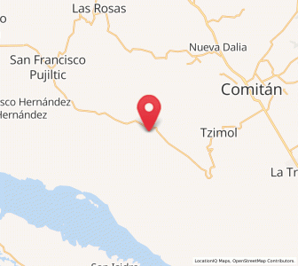 Map of San Vicente la Mesilla, Chiapas