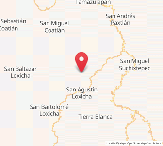 Map of San Vicente Yogodoy, Oaxaca